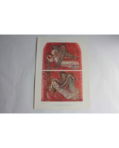 Estampe Anges Journal décoration M. Seliger 1900