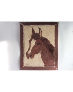 Décoration murale cuir Tête de cheval