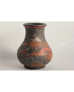 Vase porcelaine cloisonné laque Japon Jikki Shippo