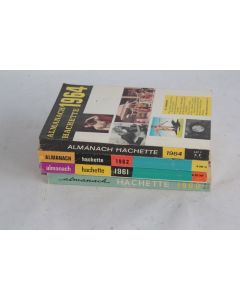 Lot 4 Almanach hachette 1960-1964