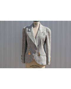 Veste laine vintage GAI MATTIOLO Femme T42