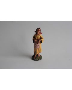 Figurine vintage Composition femme portant du linge Italie