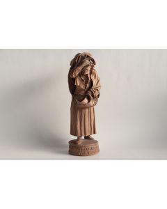 BONGIOVANNI VACCARO Sculpture terracotta Vieille femme Italie