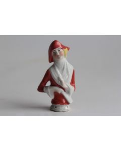 Demi figurine porcelaine Femme tenant un éventail