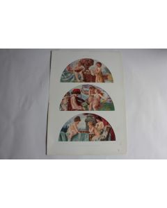 2 Estampes Enfants Lunettes Journal décoration Jos. E. Hörwarter 1900