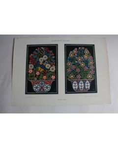 Estampe Bouquet de Fleurs Journal décoration Emil Focke 1900