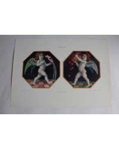 Estampe Amoureux Journal décoration Karl Fuchs 1900