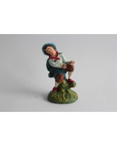 Figurine vintage Composition garçon pêcheur Italie