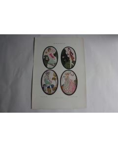 Estampe Époque Galante Journal décoration Paul Segieth 1900