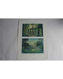 Estampe Paysages parc Journal décoration Greta Schroedter 1900