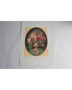 Estampe Vase à fleurs Journal décoration Martin Lehmann 1910