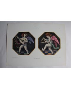 Estampe Cupidons Journal décoration Karl Fuchs 1910