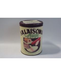 Boîte tôle lithographiée Salaisonia Neige Charcuterie Bovida