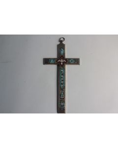 Ancienne Croix micro-mosaïque Rome Italie