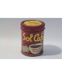 Boîte tôle lithographiée Sol Café plaisir instant café