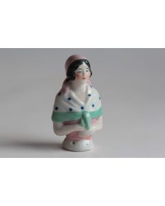 Demi figurine porcelaine Femme Corse