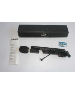 Microphone vintage Bauer avec étui de rangement