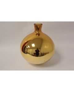 Boule de pardon ou boule à perruque verre églomisé mercure