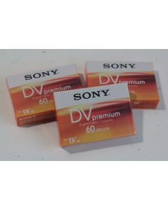 SONY 3 Cassettes vidéos Mini DV premium 60 min LP:90