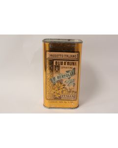 Boite tôle Huile d'olive Olio d'Oliva F. Bertoli Lucca Toscana Italie