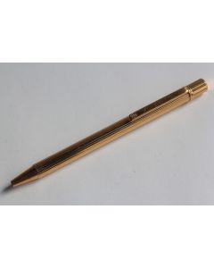 Stylo bille CARTIER Must II Godron plaqué or