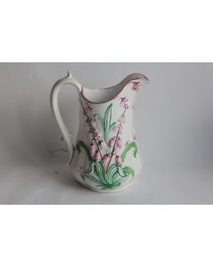 Pichet barbotine Fleurs clochettes Ynysmeudwy Pontardawe