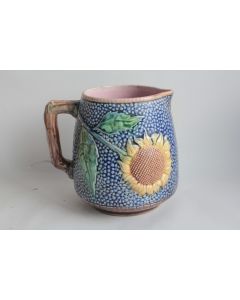 Pichet Majolique étrusque Tournesol barbotine