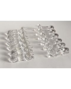 12 Porte-couteaux verre Chiens