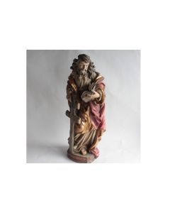 Grande statue Apôtre Saint Philippe bois sculpté
