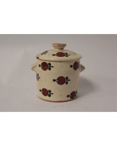 Pot à condiment poterie Pommes Steiner Kiesen Suisse Art populaire
