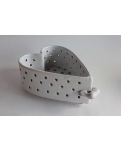 Moule à faisselle Cœur céramique XVIIIe siècle Delft Pays-Bas