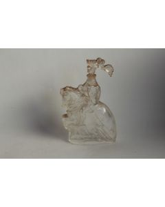 Ancien flacon verre figuratif Chevalier