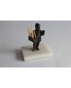 Personnage bronze Porte cure-dents