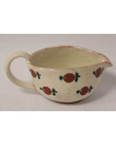 Pot à crème poterie Pommes Steiner Kiesen Suisse Art populaire