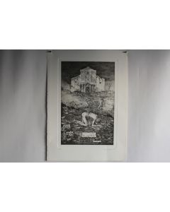 Gravure Eau forte originale Galeazzo Vigano