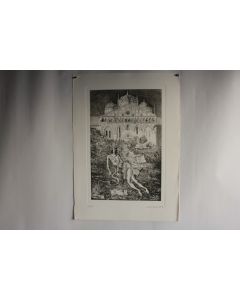 Gravure Eau forte originale Galeazzo Vigano