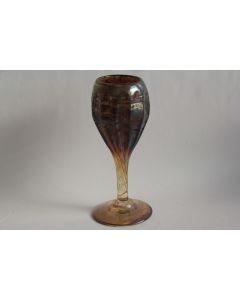Coupe verre irisé Jean Claude NOVARO