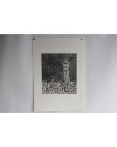 Gravure Eau forte originale Renzo Bussotti