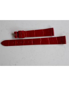 PATEK PHILIPPE Bracelet montre femme cuir rouge 14 mm