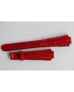 PATEK PHILIPPE Bracelet montre femme cuir rouge 11 mm