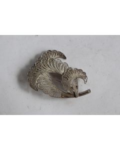 Ancienne broche argent filigrane 