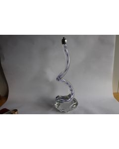 Pied de lampe verre filigrane