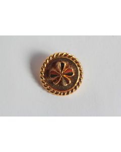 CHANEL Bouton métal doré vintage