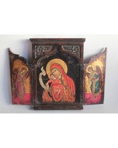 Ancienne Icône orthodoxe triptyque