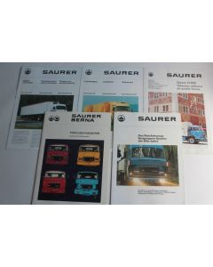 5 Revues Automobile Camion Saurer années 80