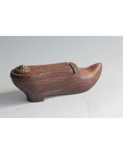Tabatière Sabot bois Art Populaire