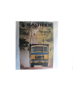 Poster publicitaire Camion SAURER Suisse programme d'exportation