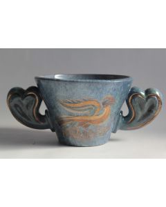 MENELIKA Vase céramique Oiseau Hélène Amoudruz Charles Imbert