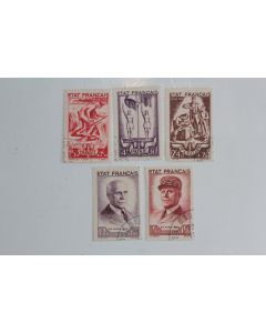 Timbre France État Français oblitérés 1943