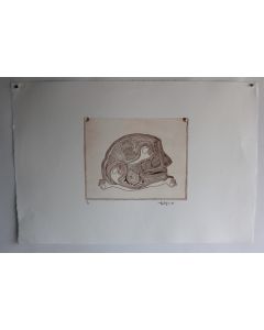 Lithographie originale A. Gallopini 1977